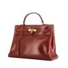 Hermes Kelly 35 cm handbag in fawn box leather - 00pp thumbnail