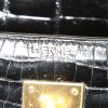Bolso Hermès Kelly 32 cm para llevar al hombro o en la mano en cocodrilo porosus negro - Detail D3 thumbnail