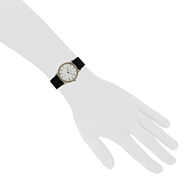 Patek Philippe Calatrava Clous De Paris watch in white gold Ref:  3520 - Detail D1