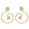 Paire de pendants d'oreilles Dior Diablotine en or jaune - 00pp thumbnail