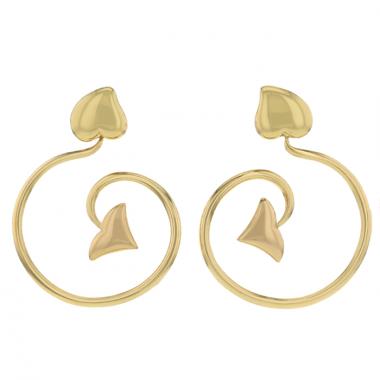Pendientes colgantes Dior Diablotine en oro amarillo