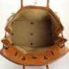 Hermes Haut à Courroies - Travel Bag travel bag in beige canvas and brown leather - Detail D2 thumbnail
