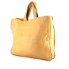 Shopping bag Chanel in pelle monogram e giallo senape - 00pp thumbnail