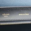 Celine Trapeze medium model bag in black and dark blue leather and electric blue leather - Detail D4 thumbnail