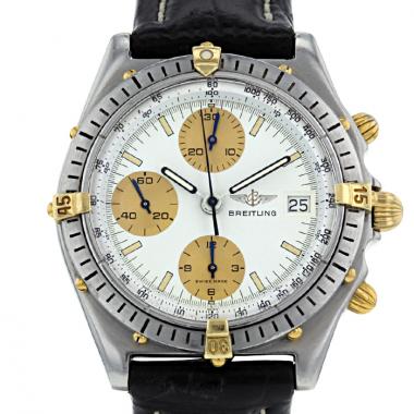 Orologio Breitling Chronomat in acciaio e oro placcato Ref :  81950 Circa  1990