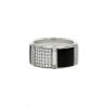 Chaumet Class One Black & White ring in white gold,  ceramic and diamonds - 00pp thumbnail