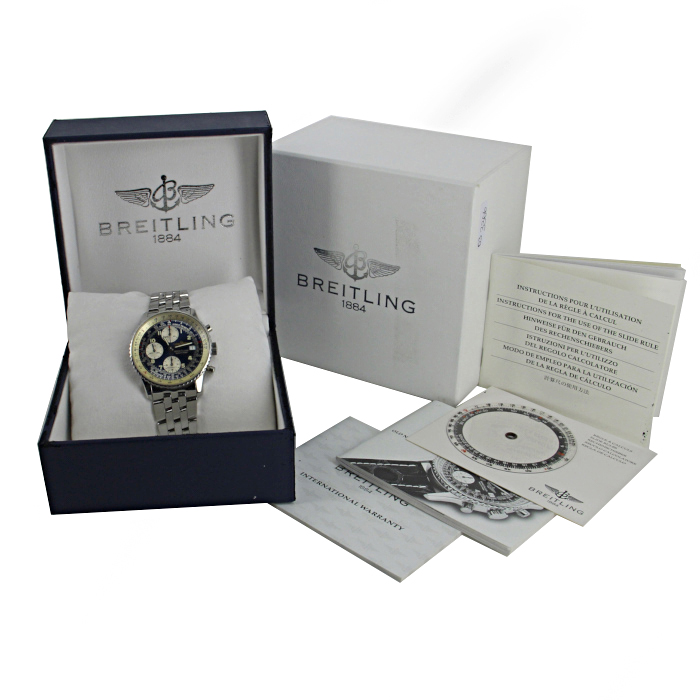 Orologio Breitling Navitimer in acciaio Ref :  13022 Circa  1990