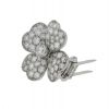 Van Cleef & Arpels Cosmos medium model brooch-pendant in white gold and in diamonds - Detail D2 thumbnail