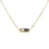 Dinh Van 2 perles small model necklace in yellow gold,  cultured pearl and haematite - 00pp thumbnail