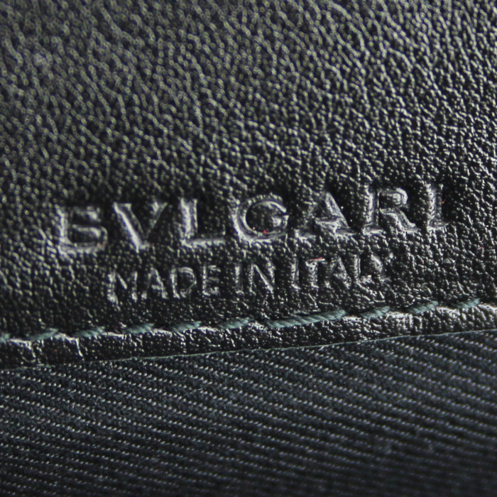 Bulgari Bulgari Bulgari wallet in black leather - Detail D2