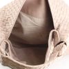 Bottega Veneta Sloane handbag in varnished pink braided leather - Detail D2 thumbnail