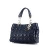 Handbag in blue leather - 00pp thumbnail