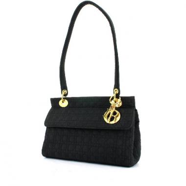 Borsa Lady Dior in tela cannage nera