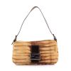 Fendi Baguette handbag in foal and brown leather - 360 thumbnail