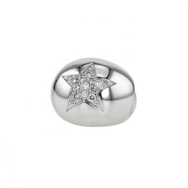 Anello a sfera Chanel Cometes in oro bianco e diamanti Anello a sfera Chanel Cometes in oro bianco e diamanti