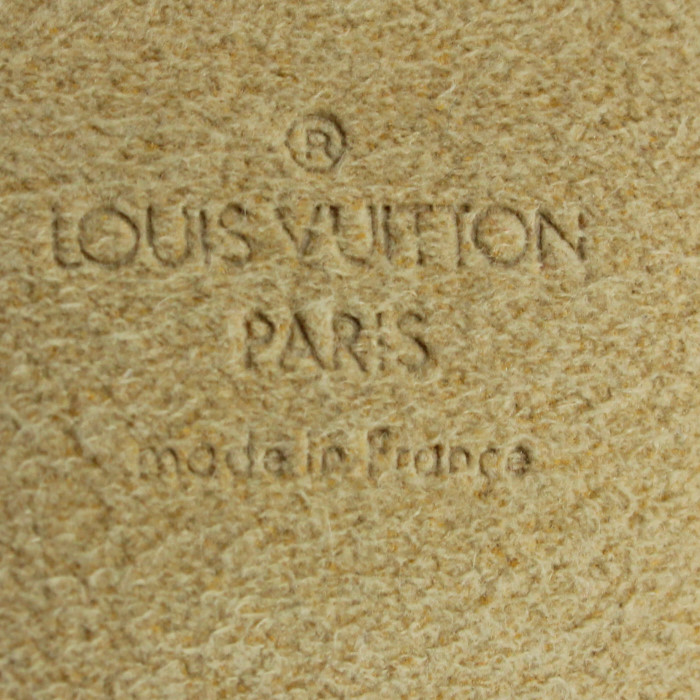 Louis Vuitton small model handbag/clutch in monogram canvas and natural leather - Detail D3