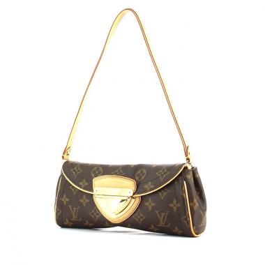 Bolso/bolsito Louis Vuitton modelo pequeño en lona Monogram revestida y cuero natural