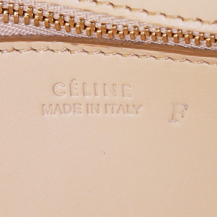 Borsa Celine Tie Bag modello medio in pelle beige - Detail D3