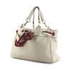 Gucci handbag in off-white leather and red canvas - 00pp thumbnail