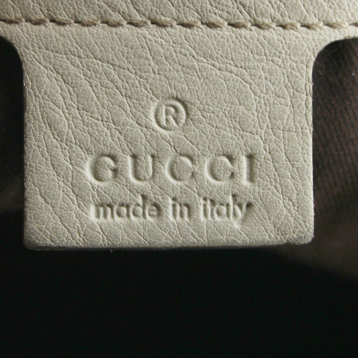 Borsa in pelle bianco sporco e tessuto rosso - Detail D3