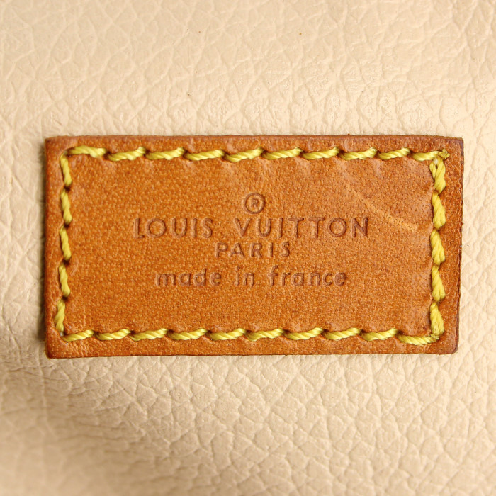 Louis Vuitton Sirius travel bag in monogram canvas and natural leather - Detail D3