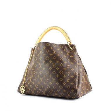Louis Vuitton Arsty handbag in monogram canvas and natural leather