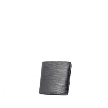 Portefeuille Louis Vuitton en cuir épi noir
