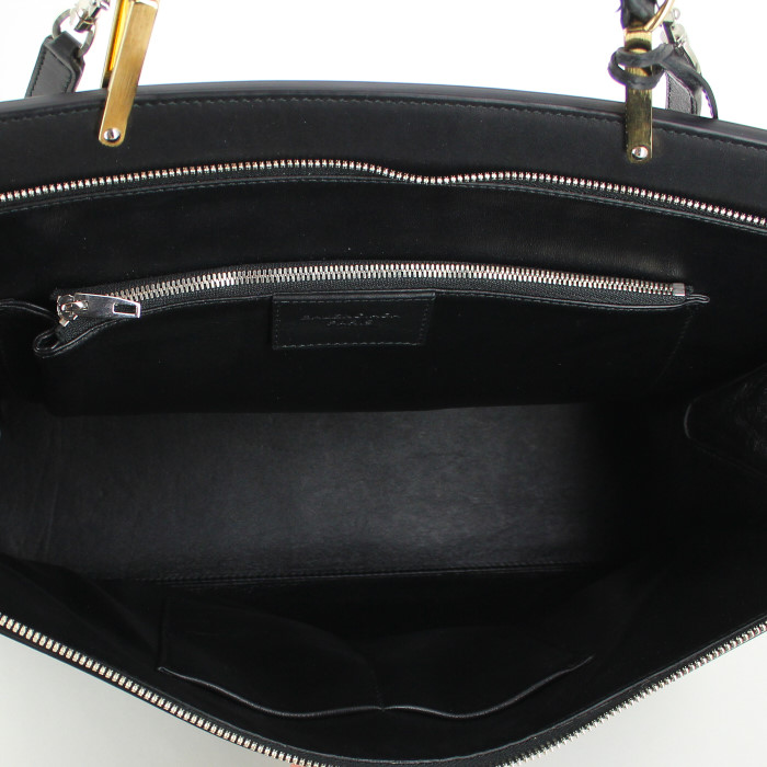 Balenciaga Dix Cartable handbag in black leather - Detail D3