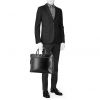 Dior briefcase in black leather - Detail D1 thumbnail