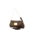 Louis Vuitton pouch in damier canvas and brown leather - 00pp thumbnail