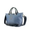 Chloé handbag in blue and navy blue bicolor leather - 00pp thumbnail