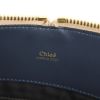 Chloé handbag in blue and navy blue bicolor leather - Detail D4 thumbnail