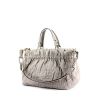 Dior Plissé handbag in grey leather - 00pp thumbnail