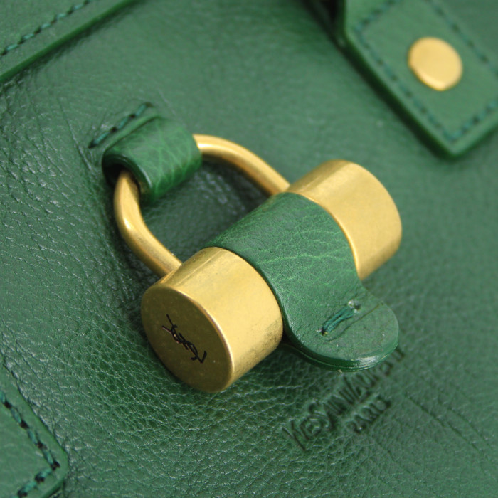 Borsa Easy in pelle verde - Detail D5
