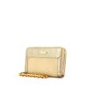 Burberry wallet in beige and gold bicolor leather - 00pp thumbnail