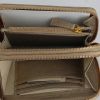Burberry wallet in beige and gold bicolor leather - Detail D2 thumbnail