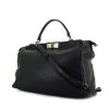 Fendi Peekaboo large model handbag in black leather - 00pp thumbnail