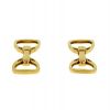 Hermes Etrier articulated pair of cufflinks in yellow gold - 00pp thumbnail