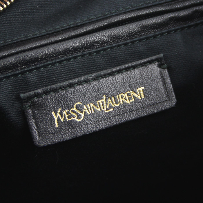 Sac à main Yves Saint Laurent Multy en cuir noir - Detail D3