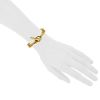 Bracelet Hermes Chaine d'Ancre grand modèle en or jaune - Detail D1 thumbnail