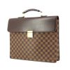 Louis Vuitton Altona briefcase in damier canvas and brown leather - 00pp thumbnail