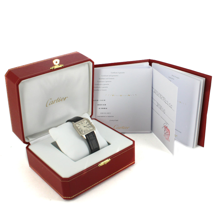 Montre Cartier Santos-Dumont en or blanc Ref :  2789 Vers  2000