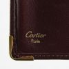 Billetera Cartier en cuero color burdeos - Detail D2 thumbnail