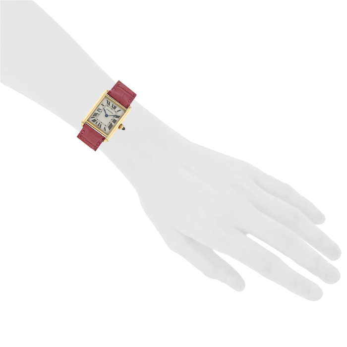 Cartier Tank watch in yellow gold Circa  2000 - Detail D1