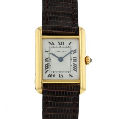 Orologio Cartier Tank in oro giallo Circa  1990