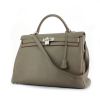 Bolso de mano Hermes Kelly 40 cm en cuero togo gris - 00pp thumbnail