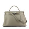 Bolso de mano Hermes Kelly 40 cm en cuero togo gris - 360 thumbnail