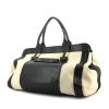 Chloé handbag in black and beige leather - 00pp thumbnail