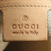 Gucci Bamboo handbag in pink and white canvas and natural leather - Detail D4 thumbnail