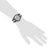 Reloj Chanel J12 Chronographe de caucho noir y acero Circa  2010  - Detail D1 thumbnail